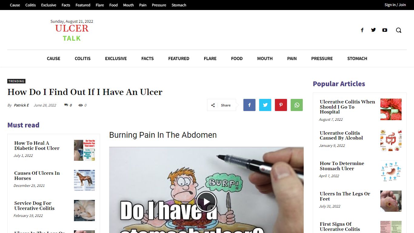 How Do I Find Out If I Have An Ulcer - UlcerTalk.com
